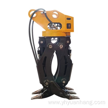 Hydraulic Fixed 2-Way Rock excavator scrap grapple